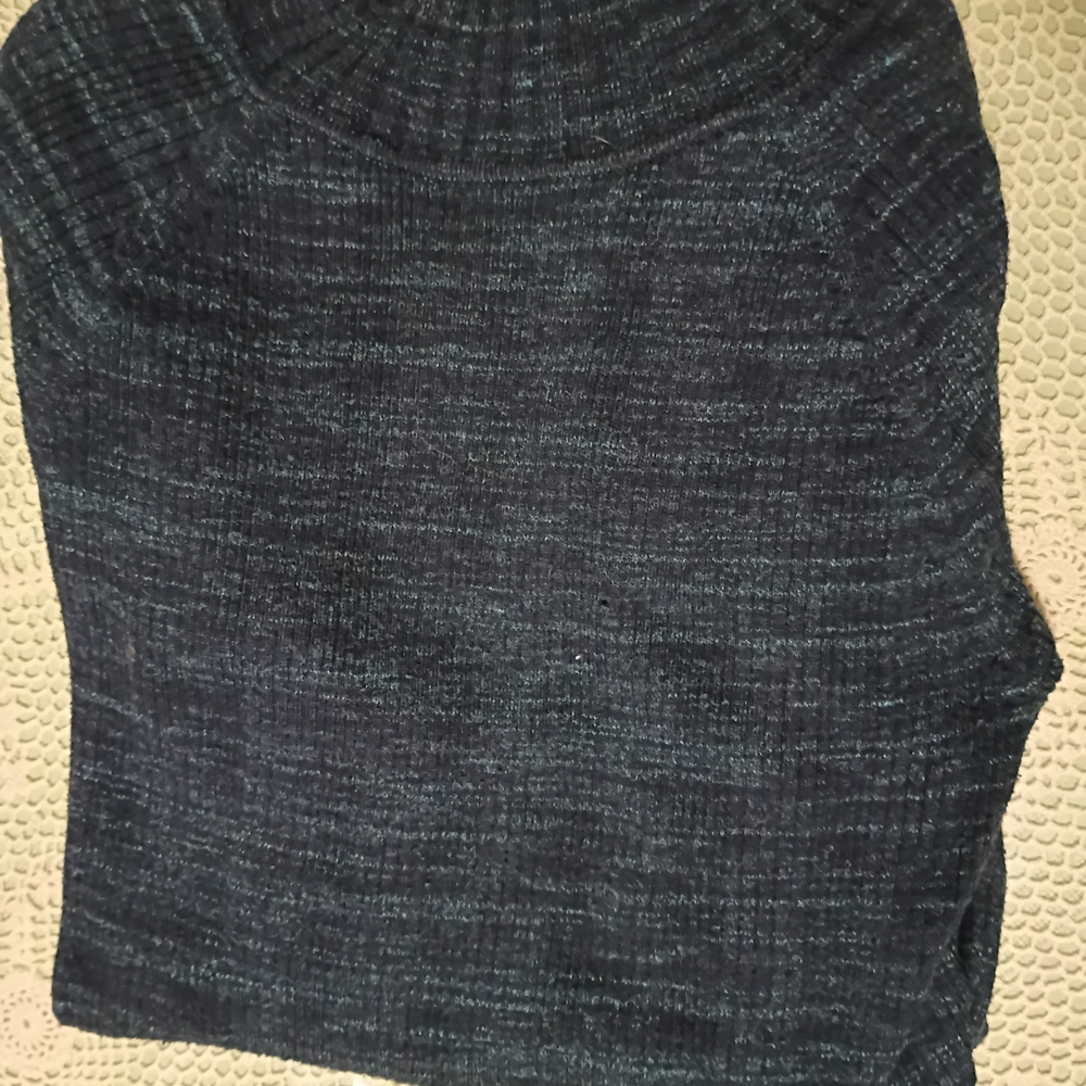 St. John's Bay Dark Blue Cowl Neck Sweater